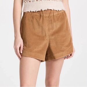 AYR High Waist Tan Corduroy Shorts Size Small